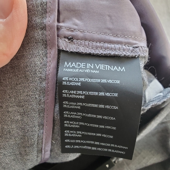 CLUB Monaco Grey Betia Straight Leg Pants Size 4 like new. Worn few times - Picture 7 of 7